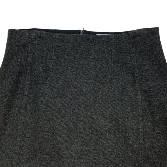 M.M. Lafleur The Crosby Skirt Textured Ponte 6 Charcoal Mini High Rise - Picture 6 of 11
